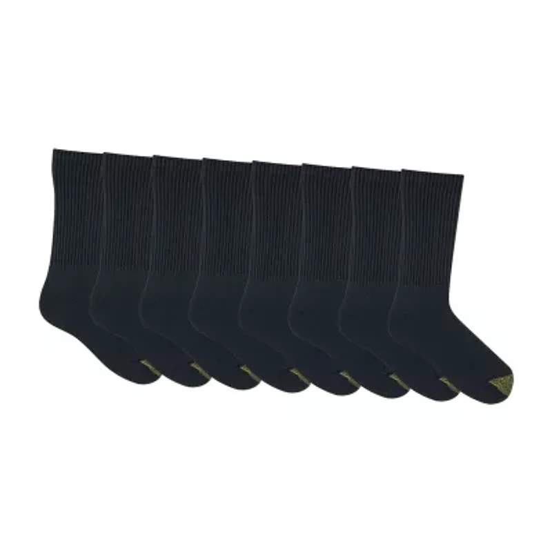 Gold Toe Athletic Sport Bonus Pack Mens 8 Pair Crew Socks