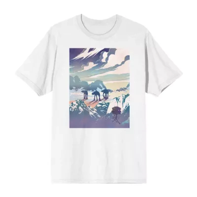 Star Wars Mens Fleece Crew Neck Short Sleeve 2-pc. Pajama Sets