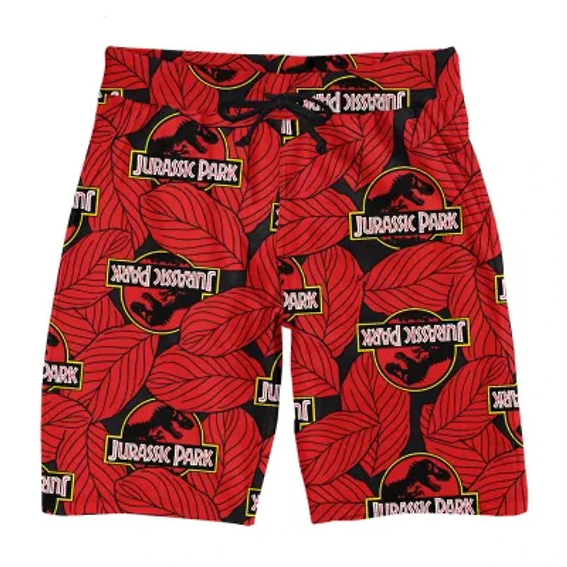 Jurassic Park Mens Crew Neck Short Sleeve 2-pc. Pajama Sets