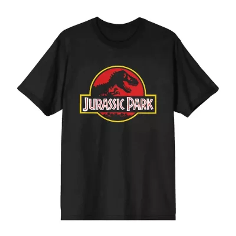 Jurassic Park Mens Crew Neck Short Sleeve 2-pc. Pajama Sets