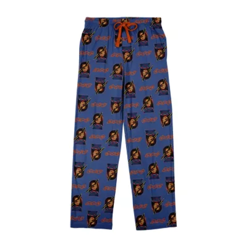 Chucky Mens Crew Neck Short Sleeve 2-pc. Pajama Sets