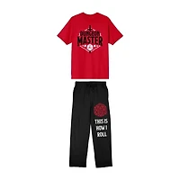 Dungeons And Dragons Mens Crew Neck Short Sleeve 2-pc. Pajama Sets