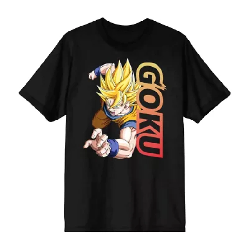 Dragon Ball Mens Crew Neck Short Sleeve 2-pc. Pajama Sets