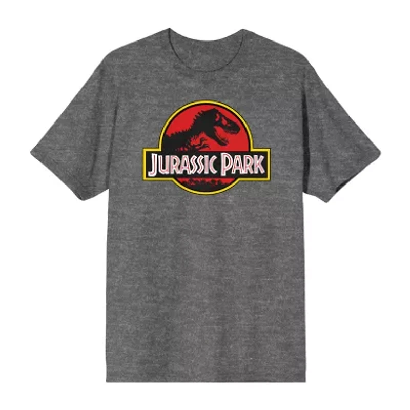 Jurassic Park Mens Crew Neck Short Sleeve 2-pc. Pajama Sets