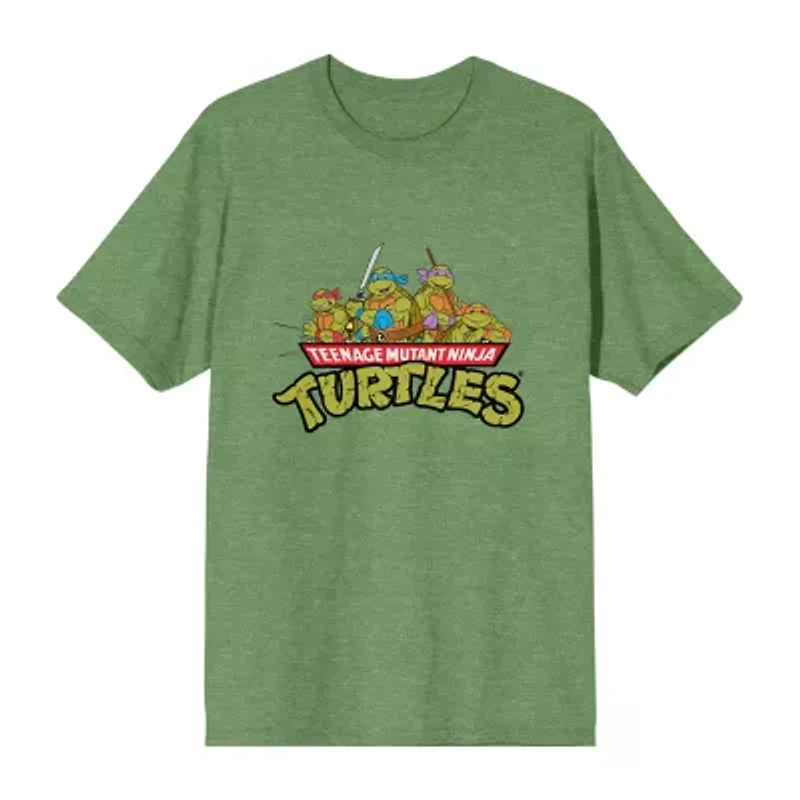 Teenage Mutant Ninja Turtle Mens Crew Neck Short Sleeve 2-pc. Pajama Sets