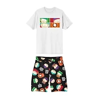South Park Mens Crew Neck Short Sleeve 2-pc. Pajama Sets