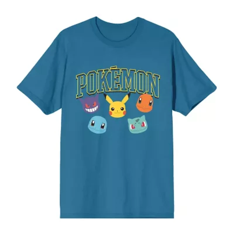 Pokemon Mens Crew Neck Short Sleeve 2-pc. Pajama Sets