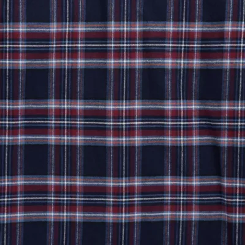 Ely Cattleman Unlined Mens Long Sleeve Classic Fit Tall Flannel Shirt
