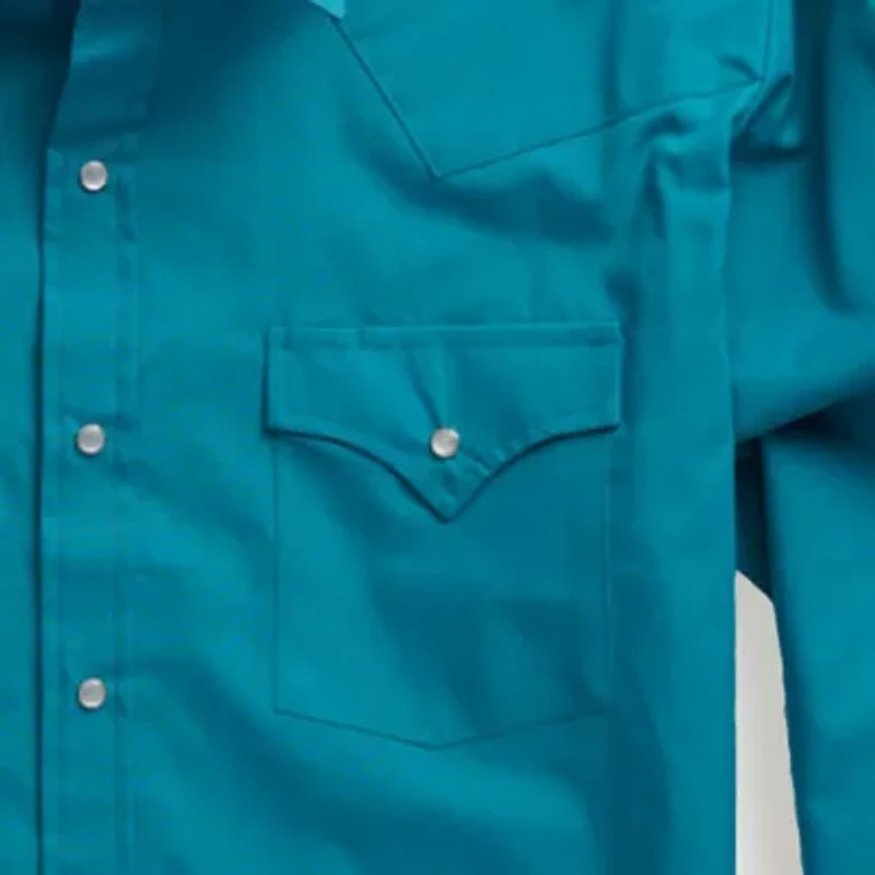 Ely Cattleman Solid Tall Mens Long Sleeve Western Shirt