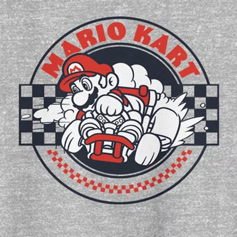 Mens Crew Neck Short Sleeve Regular Fit Super Mario Big and Tall Graphic T-Shirt
