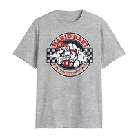 Mens Crew Neck Short Sleeve Regular Fit Super Mario Big and Tall Graphic T-Shirt