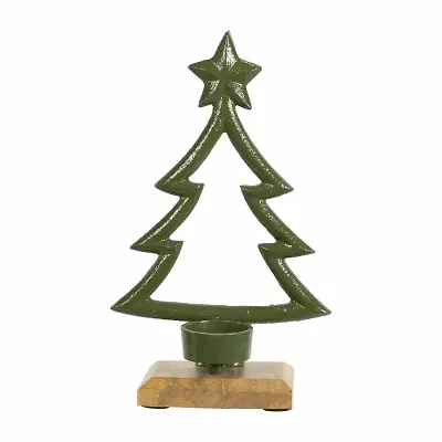 Northlight 9.5" Metal Tealight Candle Holder