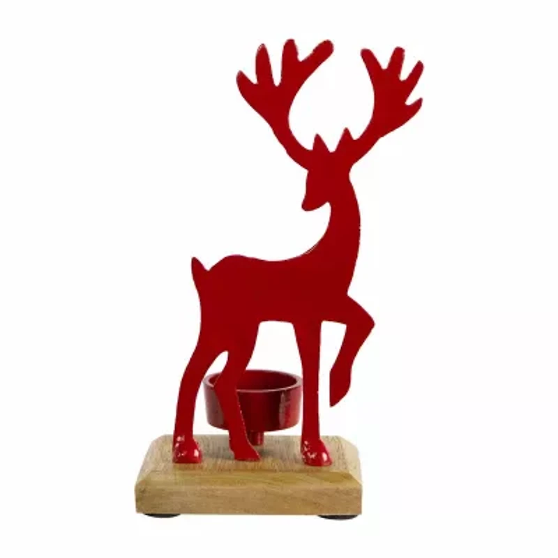 Northlight Reindeer Metal Tealight Candle Holder