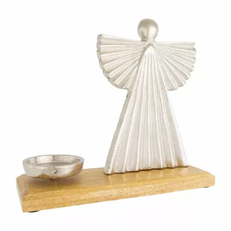 Northlight 10" Angel Metal Candle Holder