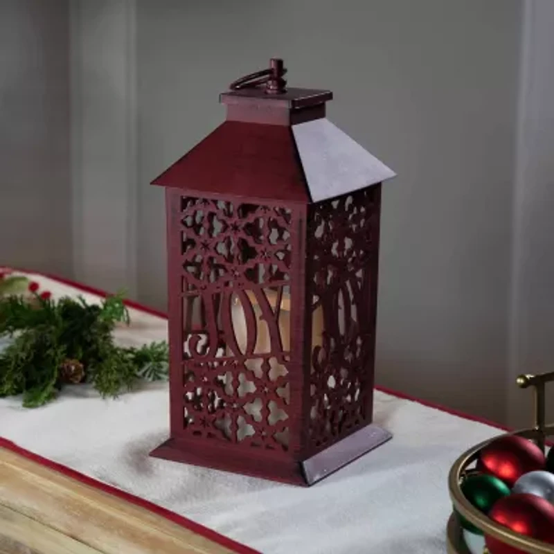 Northlight Snowflakes Joy Candle Decorative Lantern