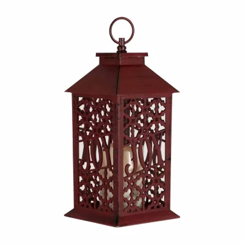 Northlight Snowflakes Joy Candle Decorative Lantern