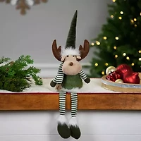 Northlight 20" Striped Legs Moose Christmas Tabletop Decor