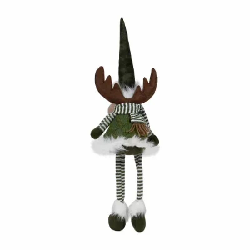 Northlight 20" Striped Legs Moose Christmas Tabletop Decor