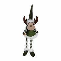 Northlight 20" Striped Legs Moose Christmas Tabletop Decor