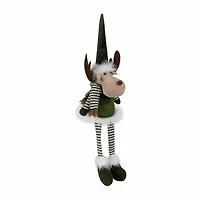 Northlight 20" Striped Legs Moose Christmas Tabletop Decor