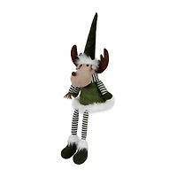 Northlight 20" Striped Legs Moose Christmas Tabletop Decor