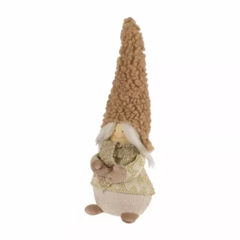 Northlight 11.5" Girl With Hat Christmas Gnome