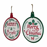 Northlight Ornament Style Metal 2-pc. Wall Sign
