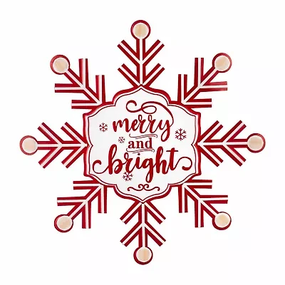 Northlight 15.75" Snowflake Wall Sign