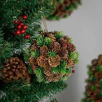 Northlight 5" Berries And Pine Christmas Ornament