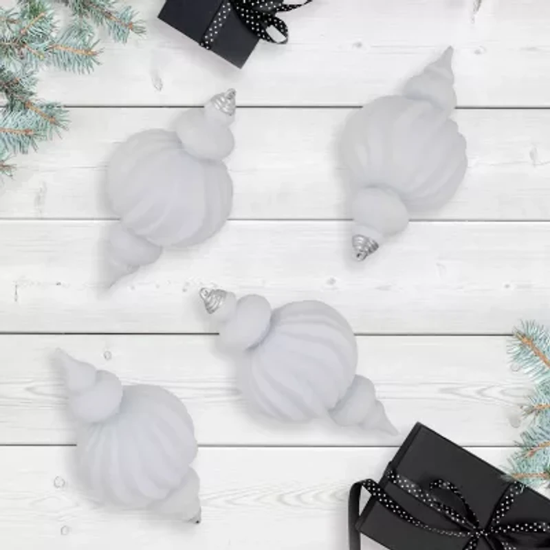 Northlight 10" Shatterproof Finial 4-pc. Christmas Ornament