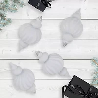 Northlight 10" Shatterproof Finial 4-pc. Christmas Ornament