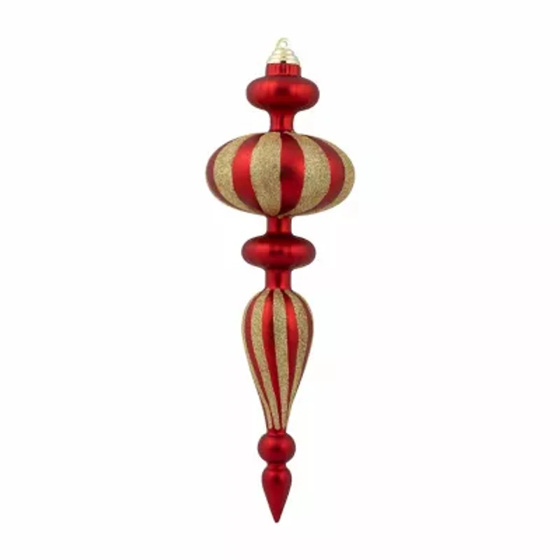 Northlight 14" Shatterproof Finial 4-pc. Christmas Ornament