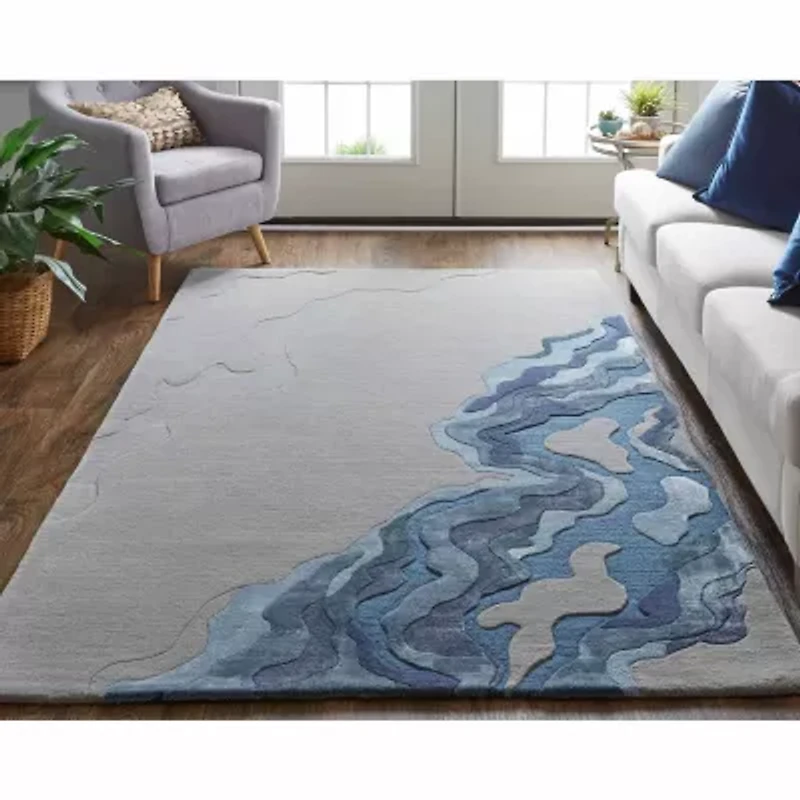 Weave and Wander Arwyn Transitional Abstract Indoor Rectangular Area Rug