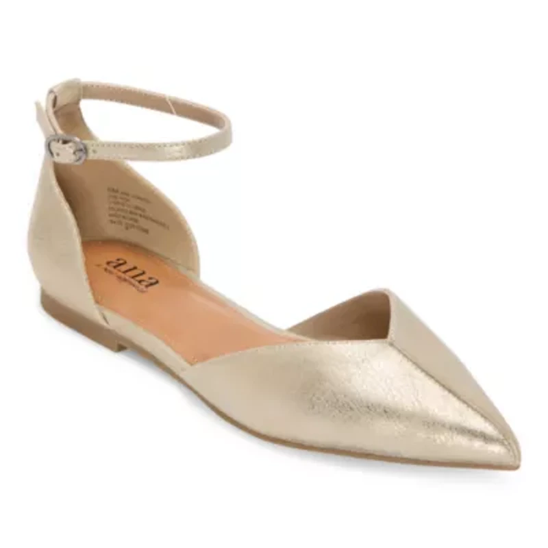 a.n.a Francis Womens Closed Toe Ballet Flats