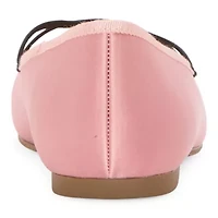 Worthington Lilac Womens Square Closed Toe Ballet Flats