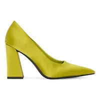 Worthington Omarkey Womens Pointed Closed Toe Block Heel Pumps