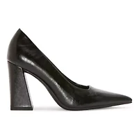 Worthington Omarkey Womens Pointed Closed Toe Block Heel Pumps