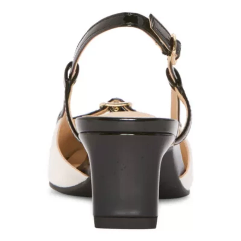 Liz Claiborne Riverview Womens Square Closed Toe Block Heel Pumps