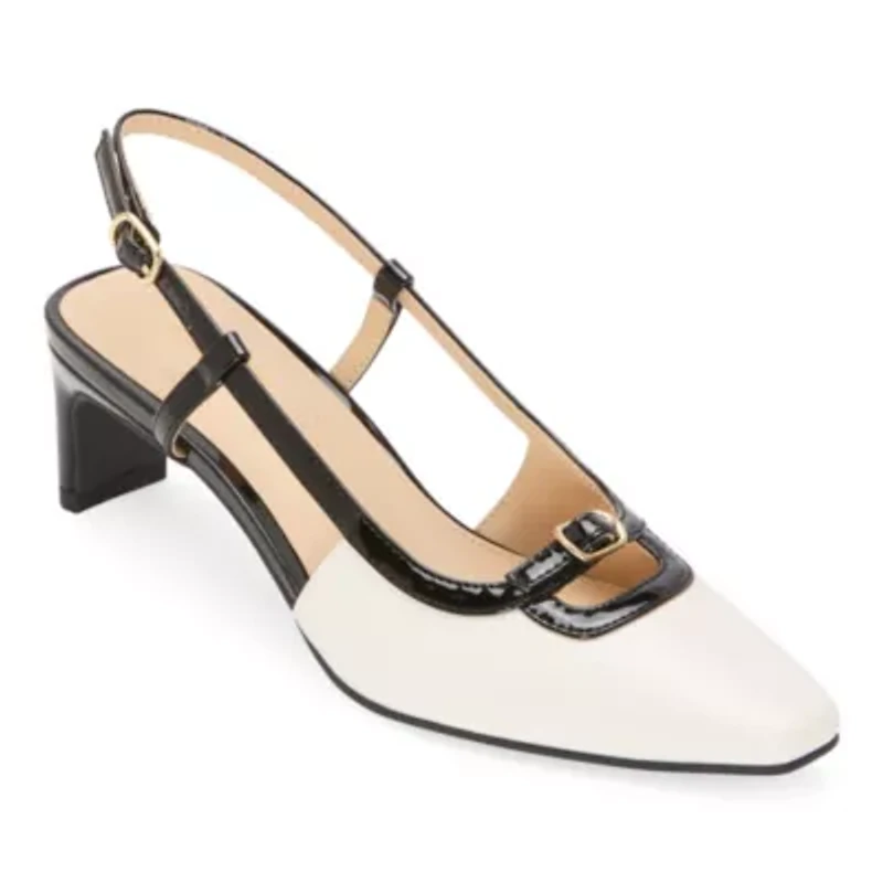 Liz Claiborne Riverview Womens Square Closed Toe Block Heel Pumps