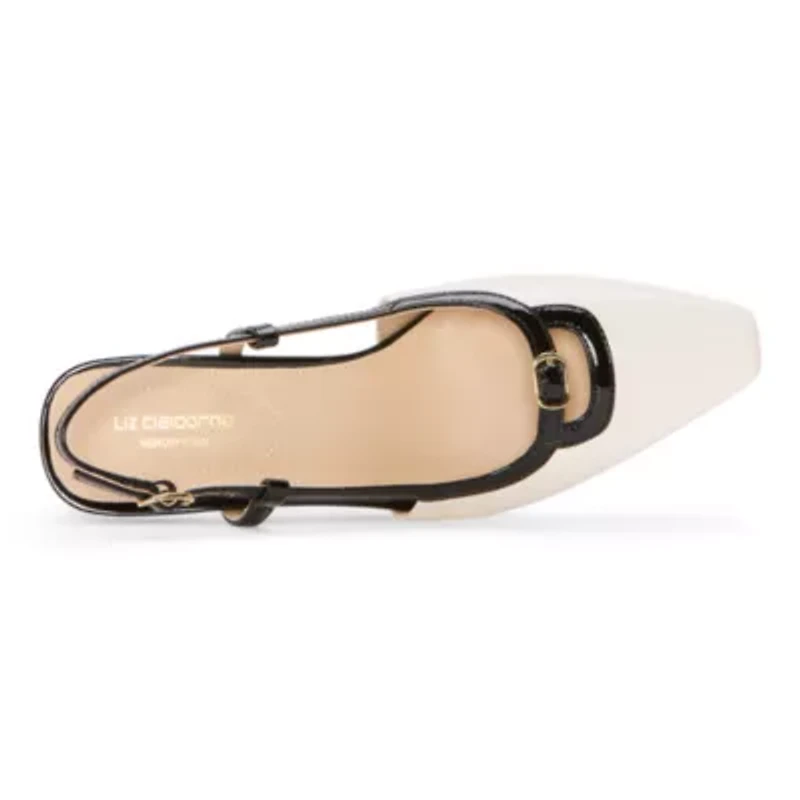 Liz Claiborne Riverview Womens Square Closed Toe Block Heel Pumps