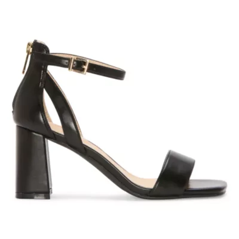 Liz Claiborne Harnie Womens Round Open Toe Block Heel Pumps