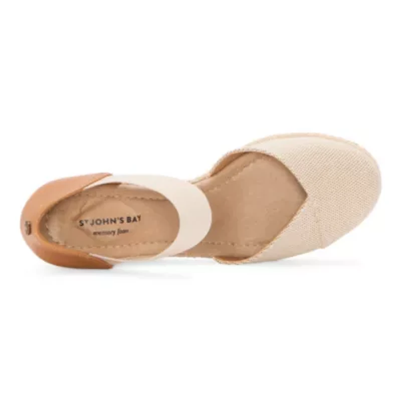 St. John's Bay Womens Lamesa Wedge Sandals