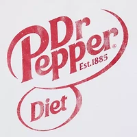 Dr. Pepper Boyfriend Tee Womens Crew Neck Short Sleeve Regular Fit Juniors Graphic T-Shirt