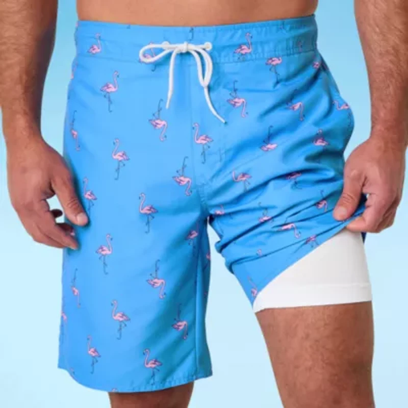St. John's Bay E-Board Mens Floral Swim Shorts
