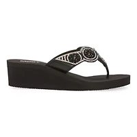 Mixit Womens 5 Disc Wedge Sandals