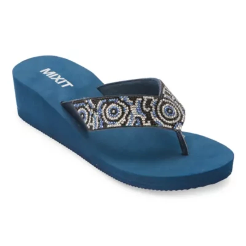 Mixit Womens Rose Wedge Sandals