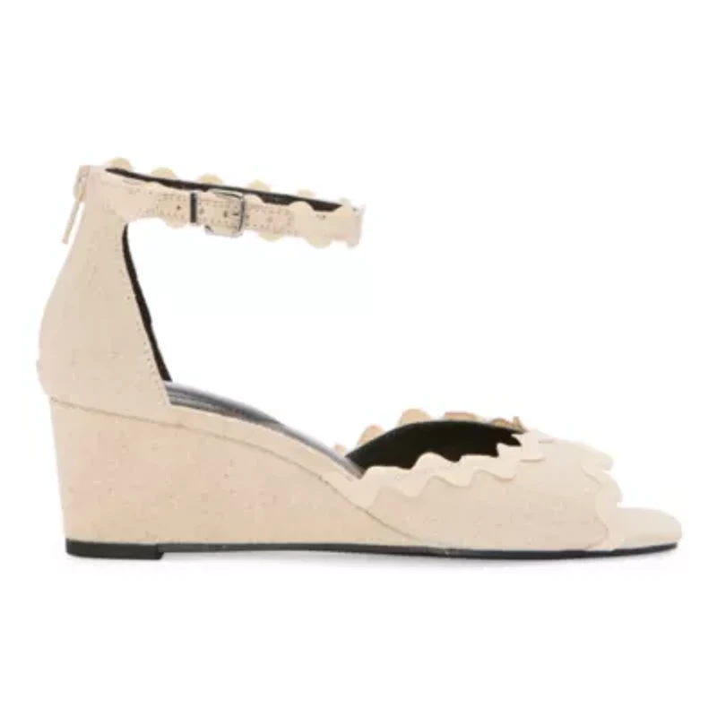 Liz Claiborne Womens Babbler Wedge Sandals