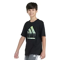 adidas Big Kid Boys Crew Neck Short Sleeve Regular Fit Graphic T-Shirt