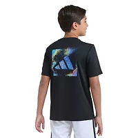 adidas Big Kid Boys Crew Neck Short Sleeve Regular Fit Graphic T-Shirt