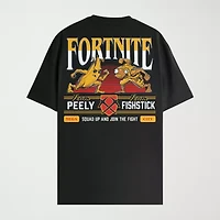Novelty Mens Crew Neck Short Sleeve Regular Fit Fortnite Graphic T-Shirt